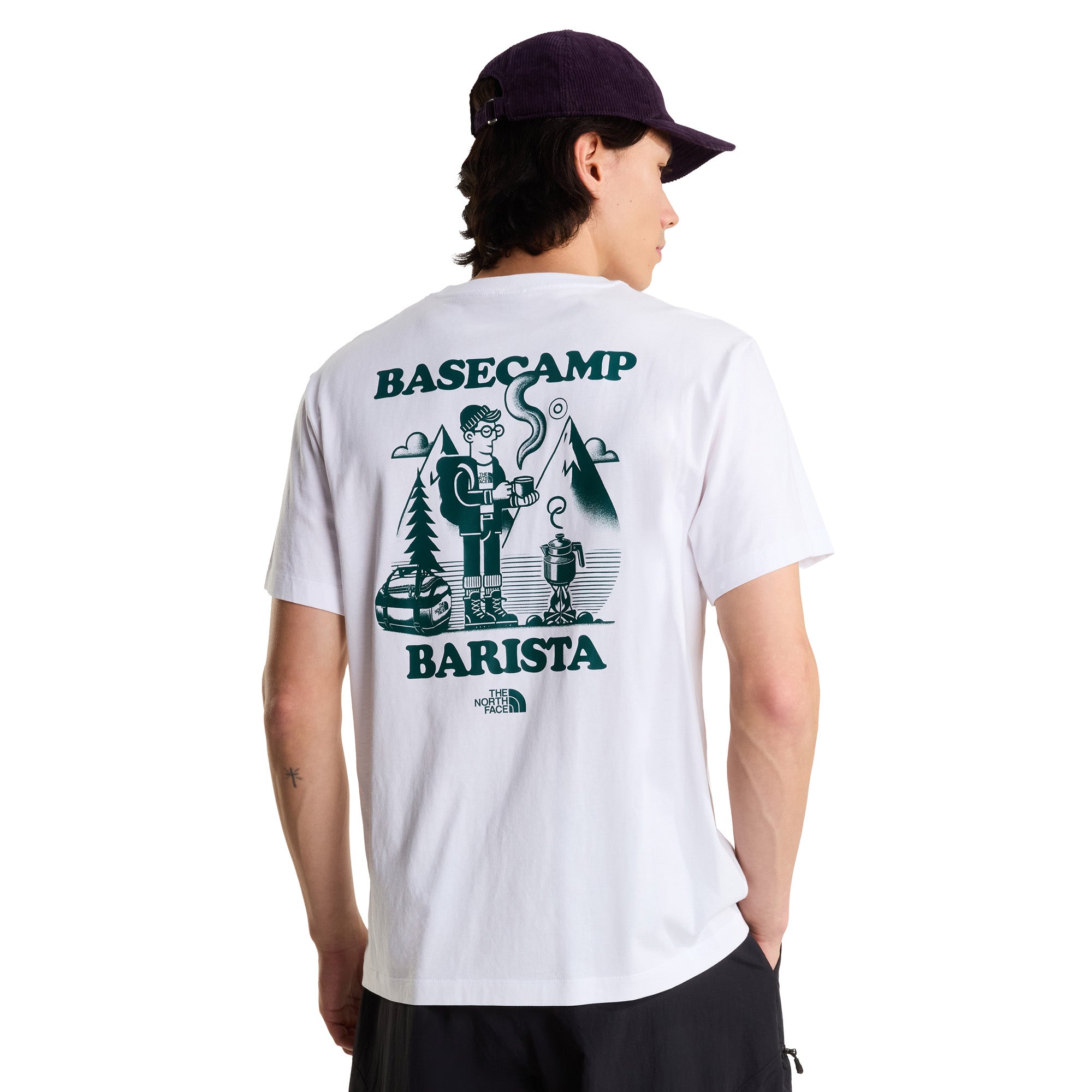 Men's Basecamp Barista Relaxed Graphic T-Shirt - White