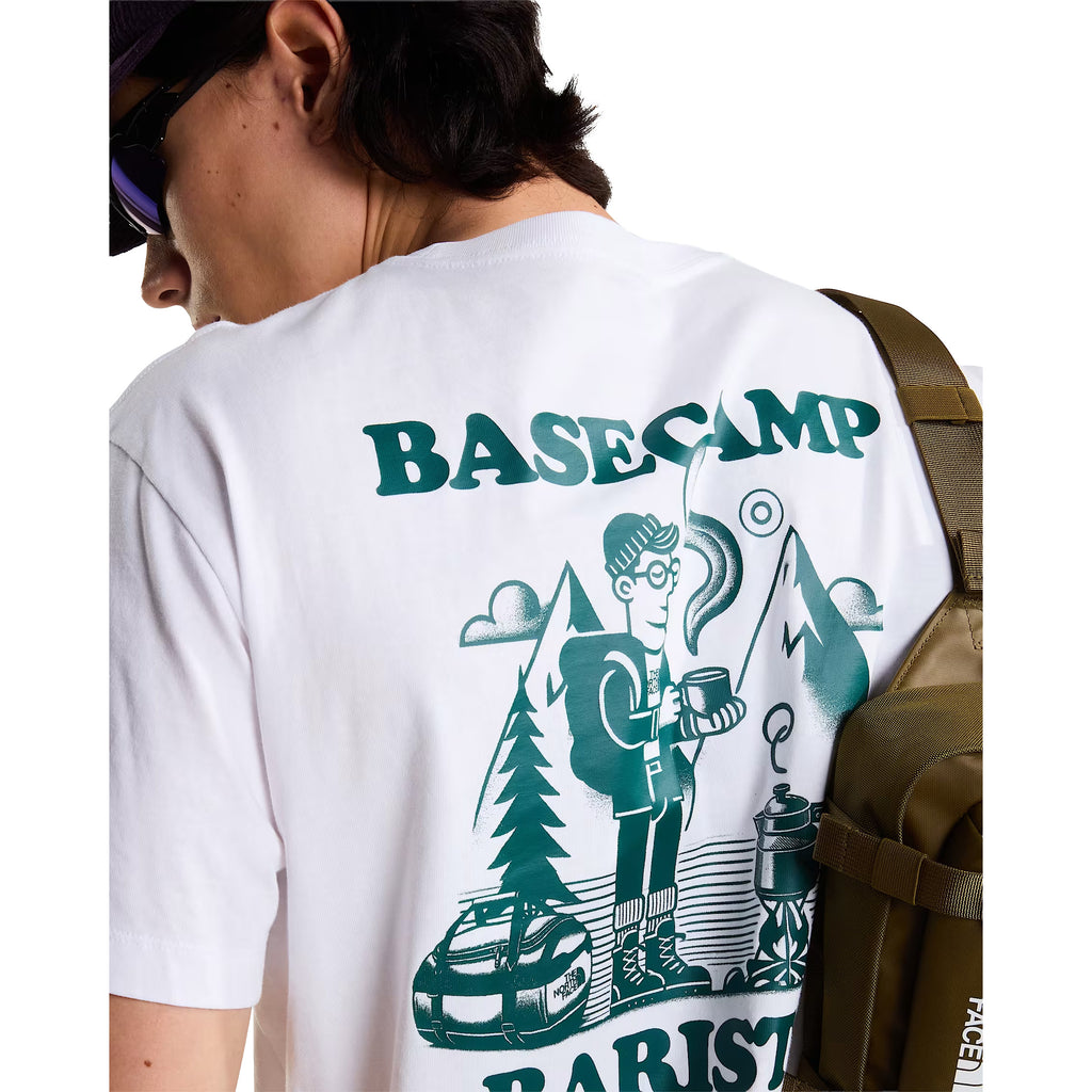 Men's Basecamp Barista Relaxed Graphic T-Shirt - White