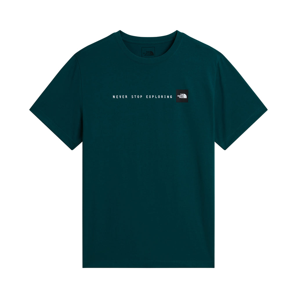Men's Never Stop Exploring Regular Graphic T-Shirt - Teal