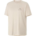 Men's Kragg SL Cotton Bird Word Short-Sleeve T-Shirt - Sea Salt Mongoose