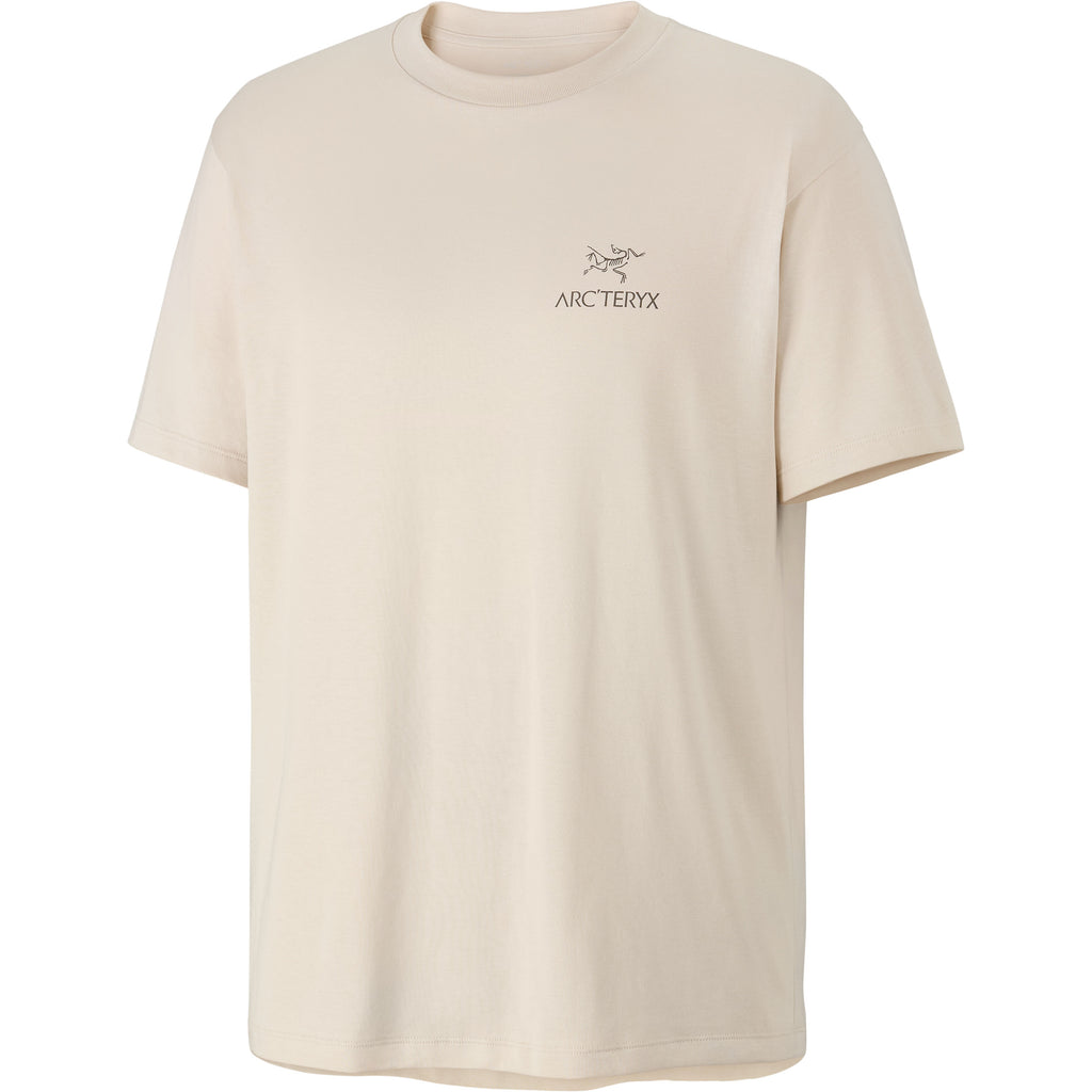 Men's Kragg SL Cotton Bird Word Short-Sleeve T-Shirt - Sea Salt Mongoose
