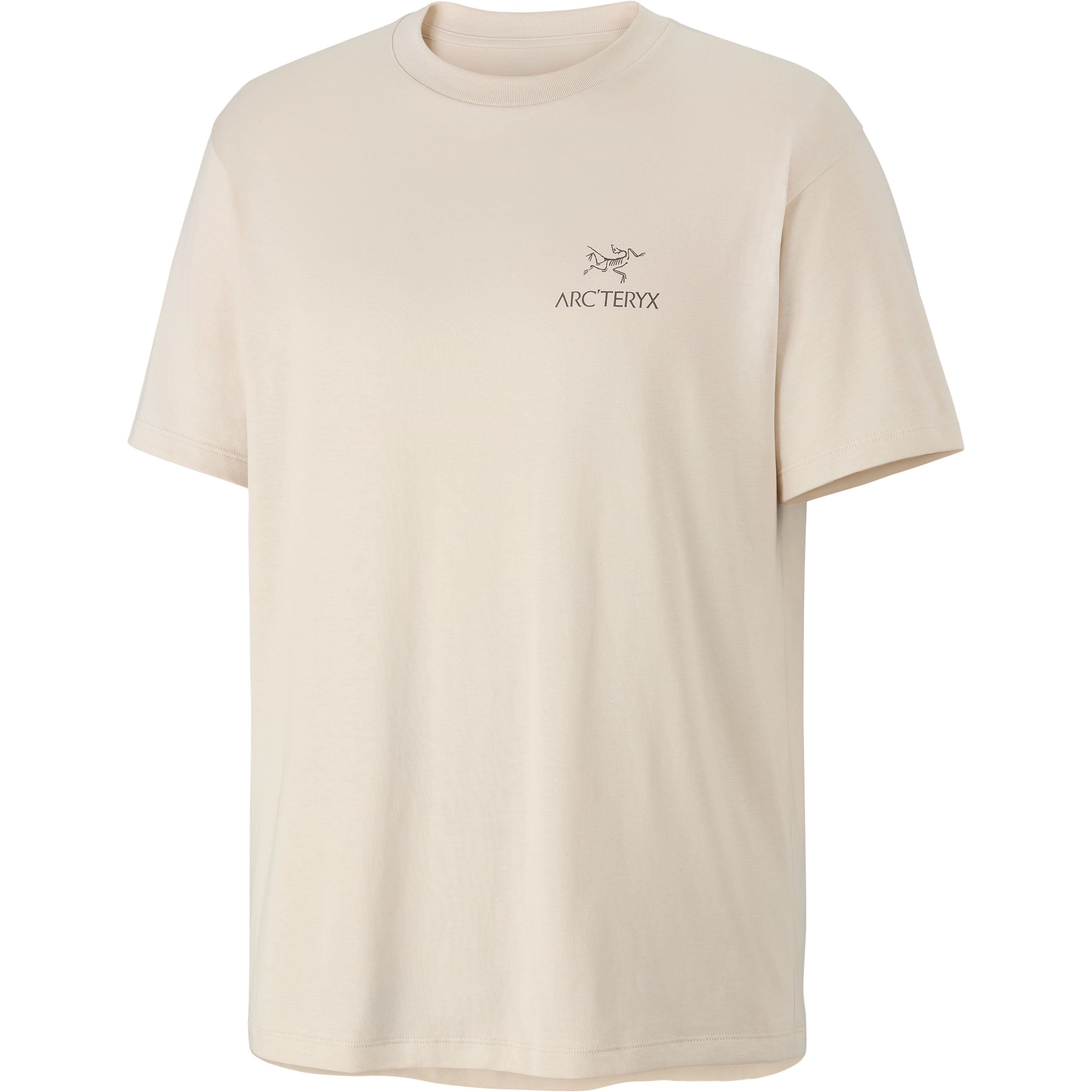 Men's Kragg SL Cotton Bird Word Short-Sleeve T-Shirt - Sea Salt Mongoose