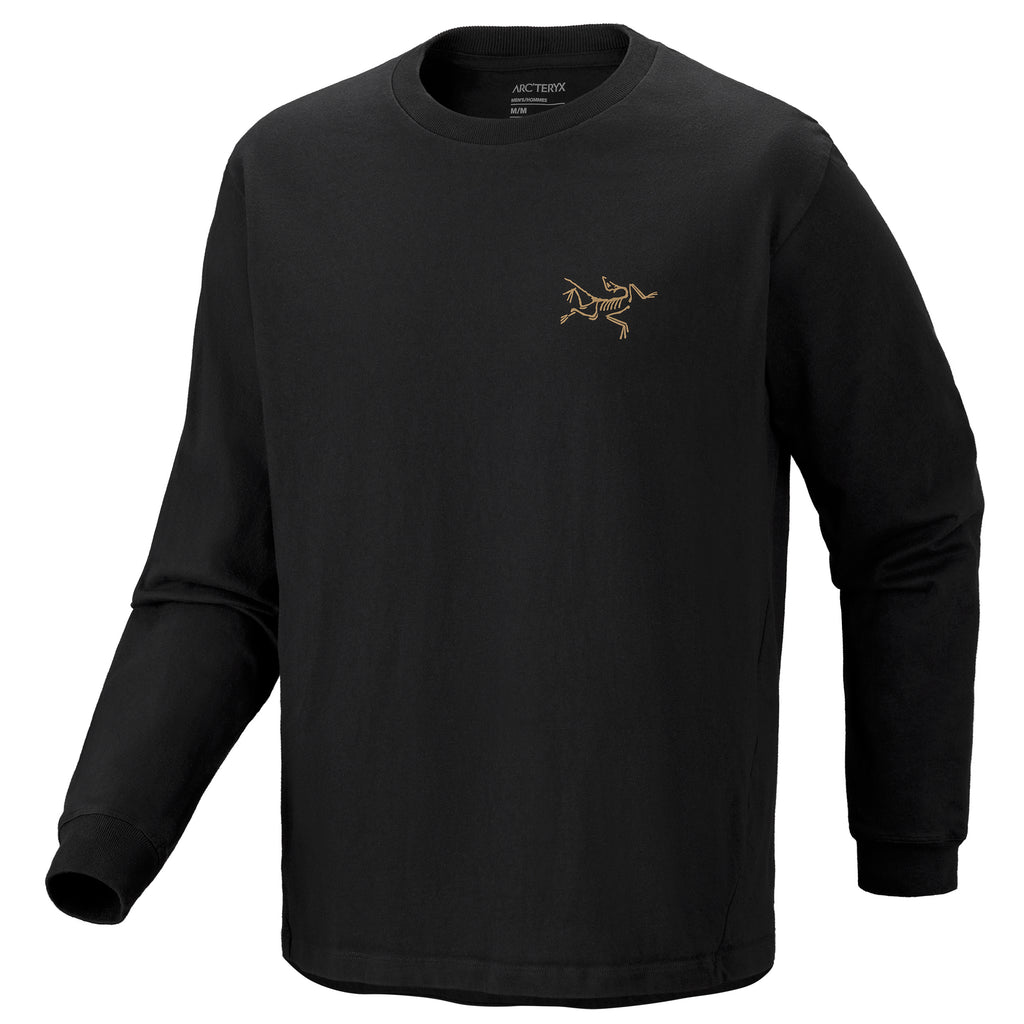 Men's Kragg Cotton Long-Sleeve T-Shirt - 24K Black