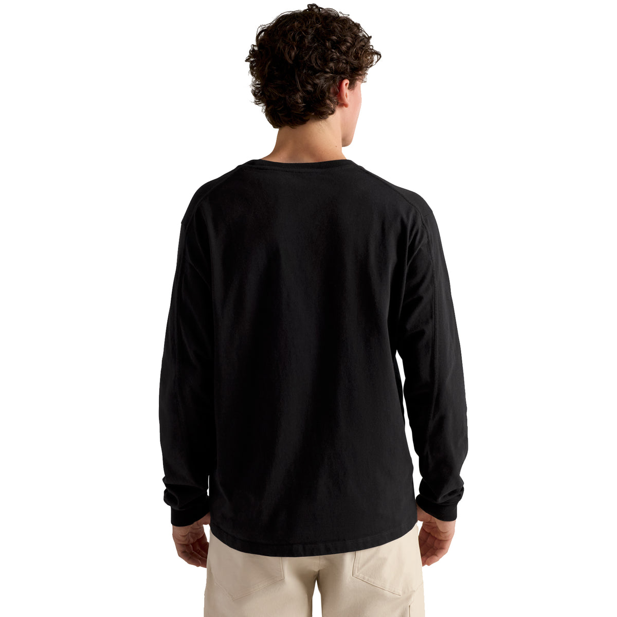 Men's Kragg Cotton Long-Sleeve T-Shirt - 24K Black