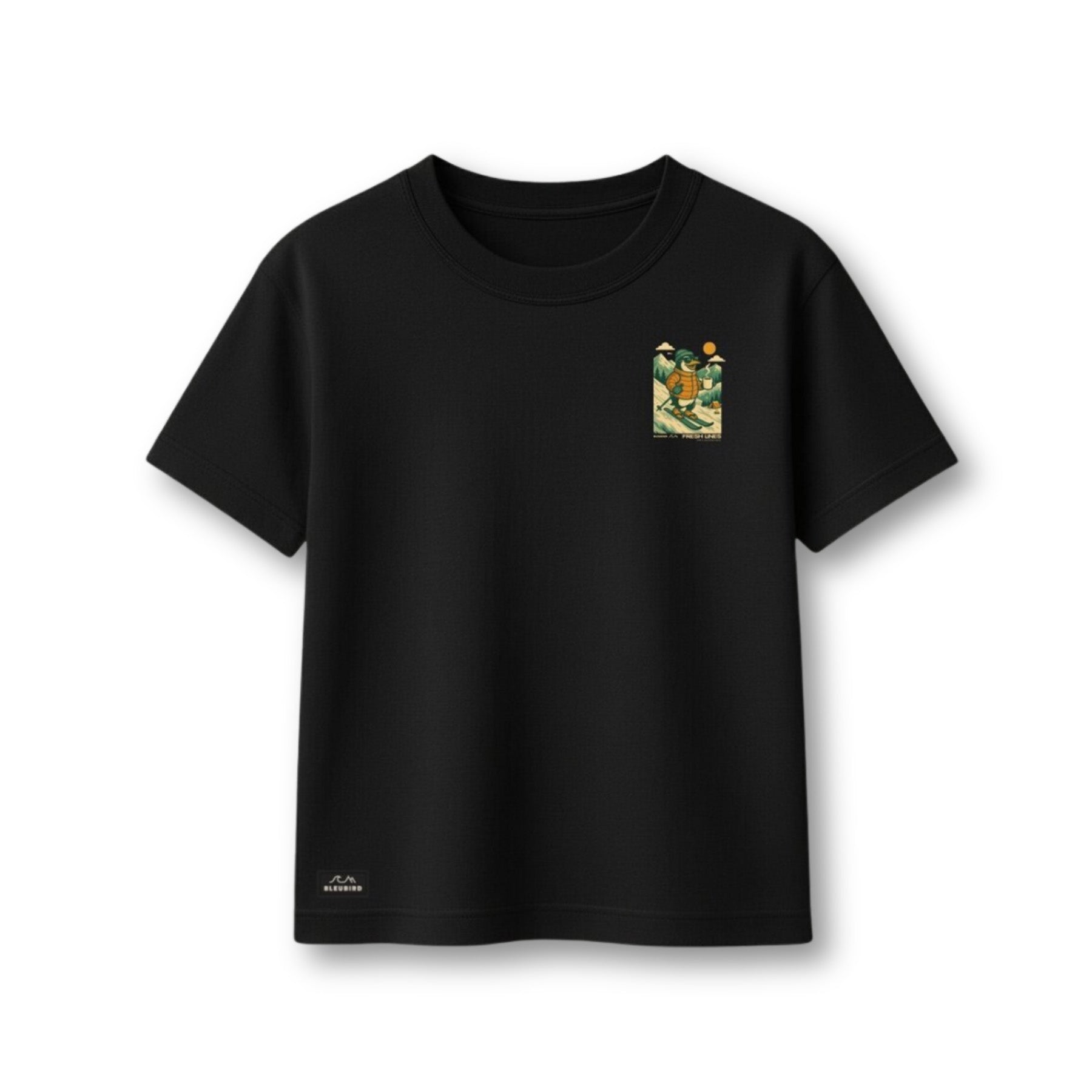 Men's Pete The Penguin T-Shirt - Black