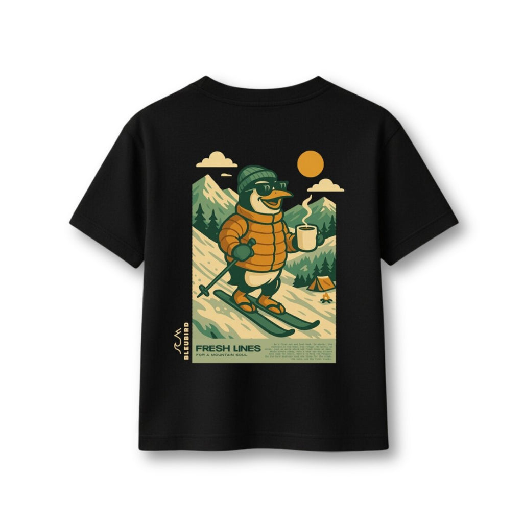 Men's Pete The Penguin T-Shirt - Black