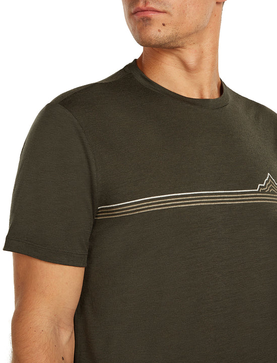 Men's 150 Tech Lite T-Shirt - Range Stripes / Green