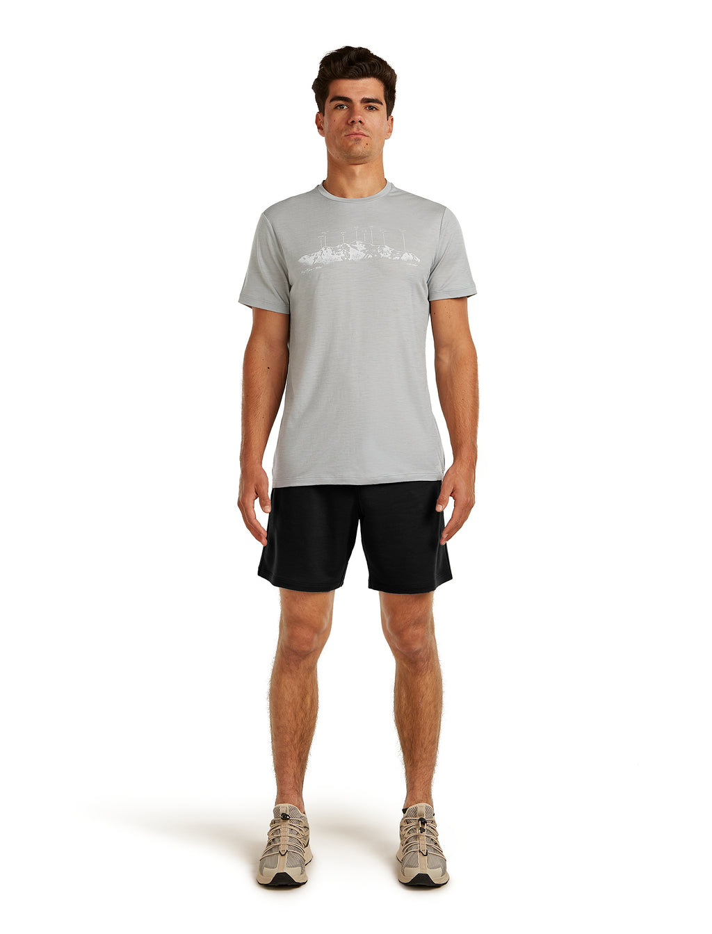 Men's 150 Tech Lite T-Shirt - The Peaks / Grey