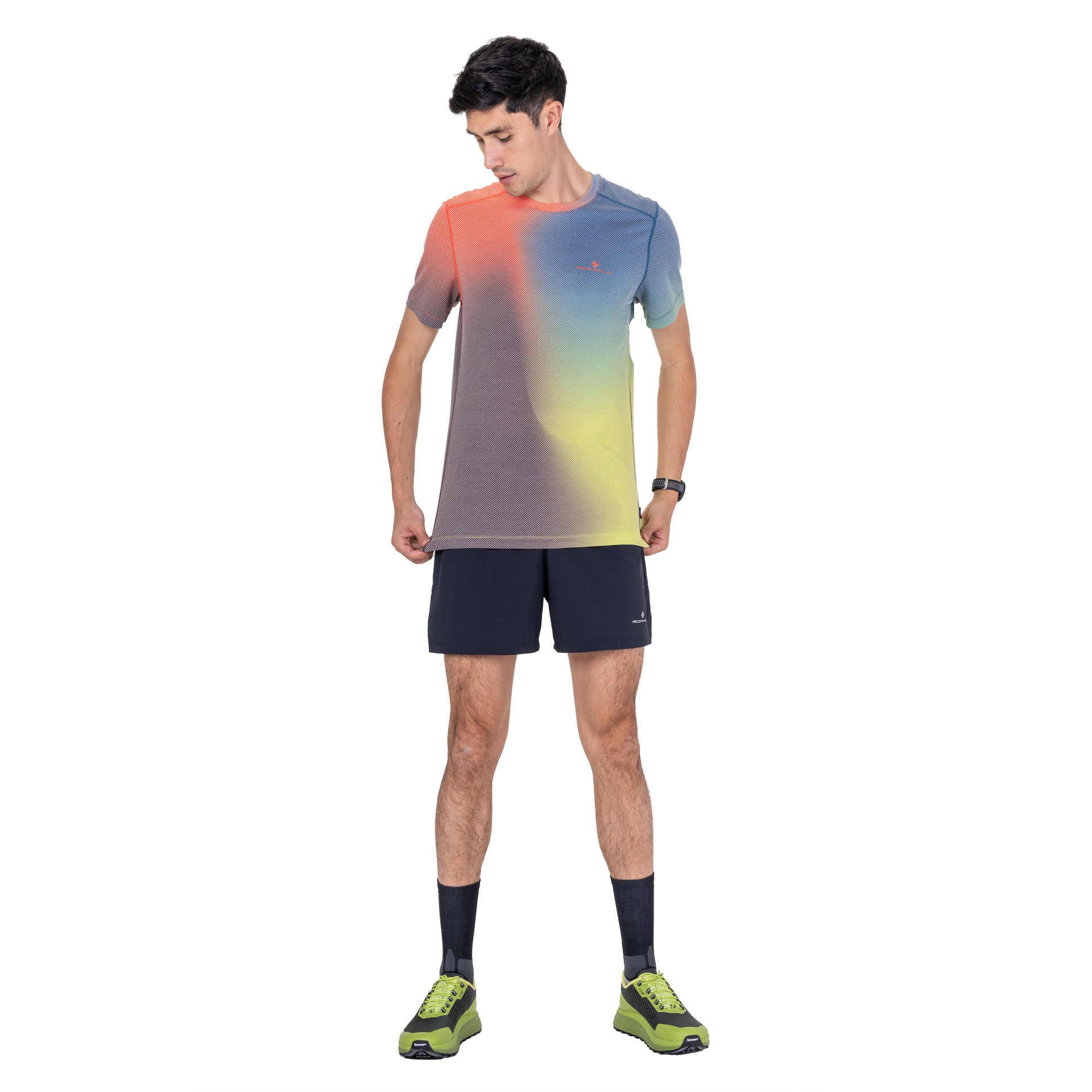 Men's Tech Golden Hour T-Shirt - Red / Multi