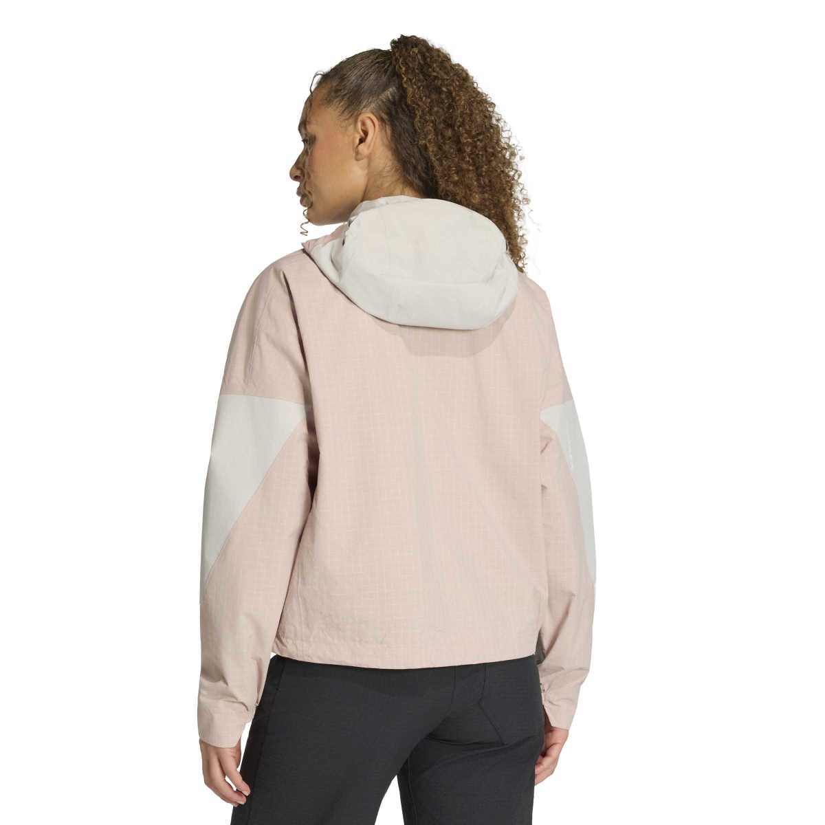 Women's Xploric 2L Rain Jacket - Beige / Pink