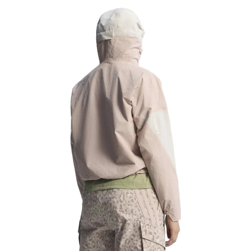 Women's Xploric 2L Rain Jacket - Beige / Pink