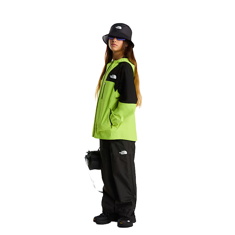 Teens' Hike Packable Waterproof Shell Jacket - Yellow / Black