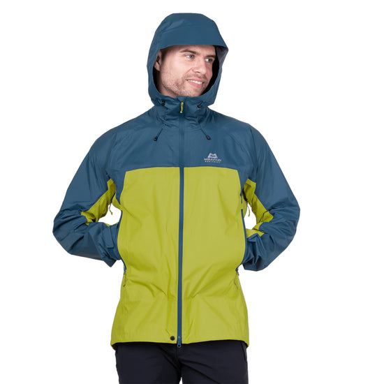 Men's Raintower Jacket - Blue / Green