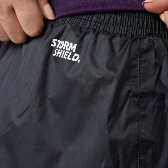 Women's Packable Waterproof Pants - Black