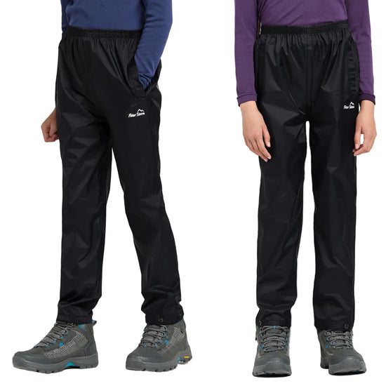 Kids' Packable Waterproof Pants - Black