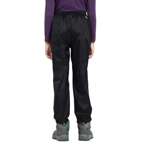 Kids' Packable Waterproof Pants - Black