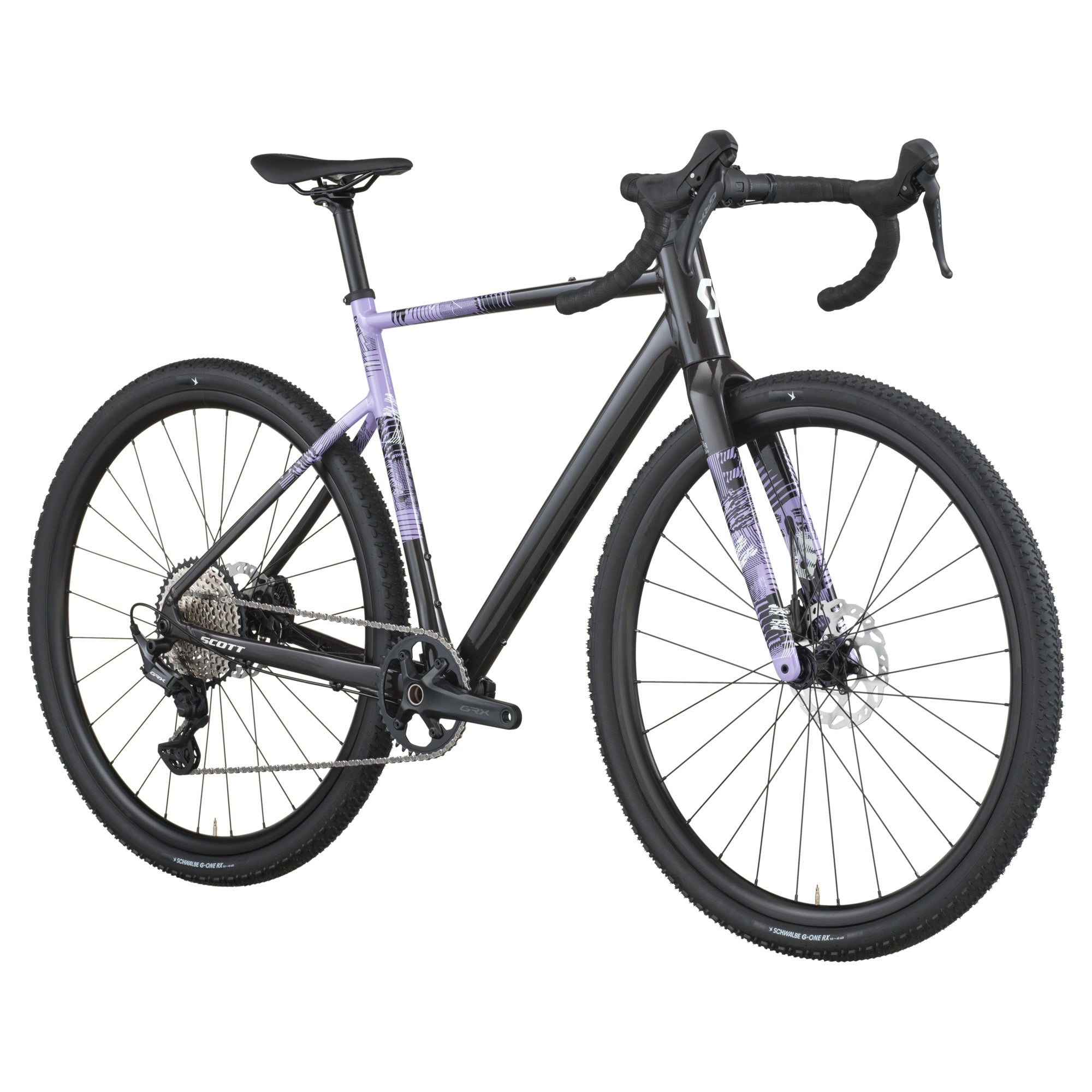 Speedster Gravel 10 Gravel Bike - Black / Purple