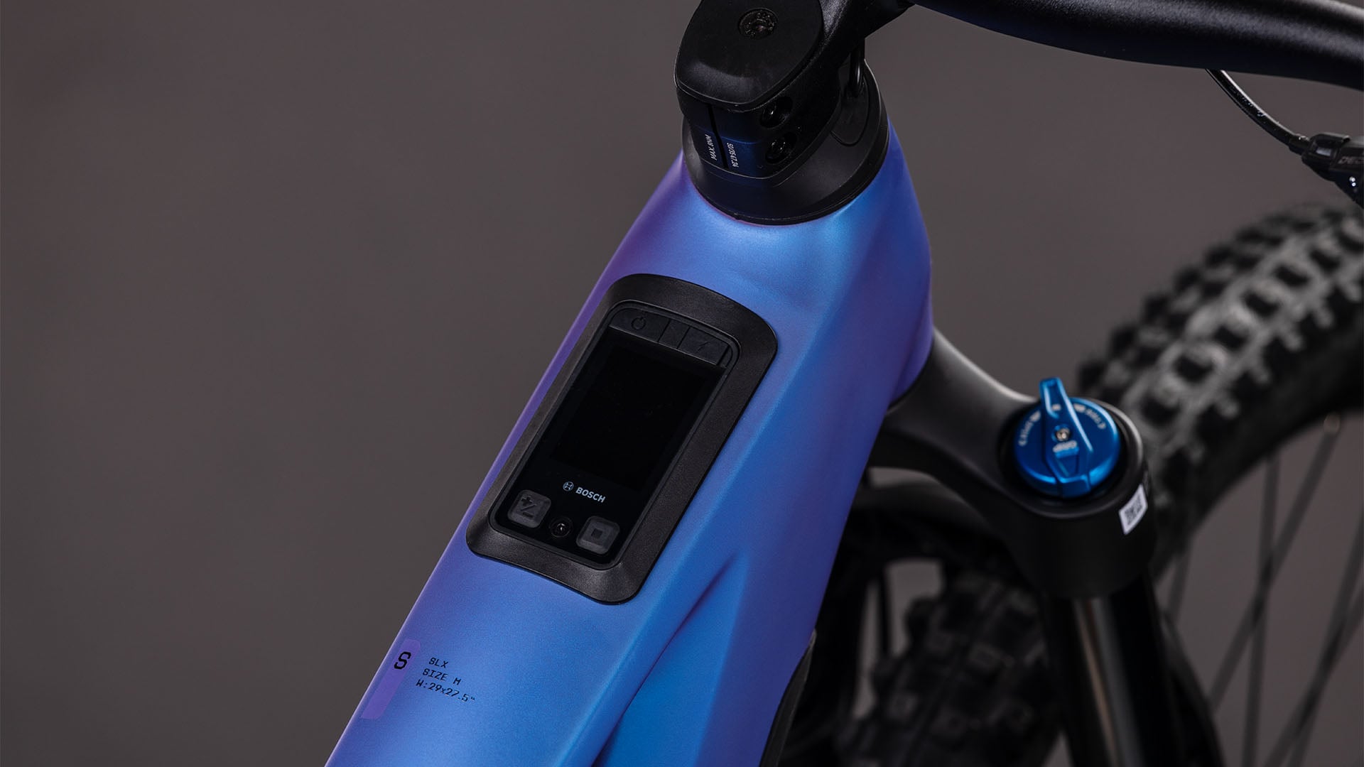 stereo hybrid one77 hpc slx CUBE Stereo Hybrid One77 HPC SLX 800 MTB E-Bike - Blue
