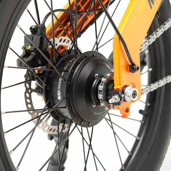 MiRiDER 20" Compact Folding E-Bike - Orange