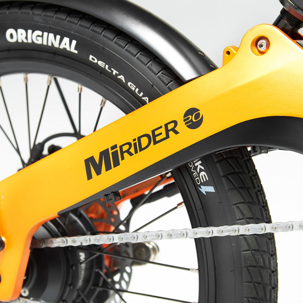 MiRiDER 20" Compact Folding E-Bike - Orange