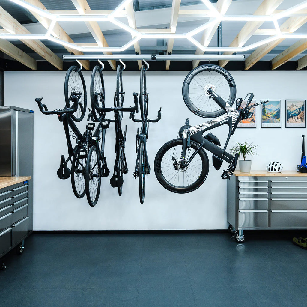 SpaceRail 4-Bike Ceiling Mounted Bike Rack