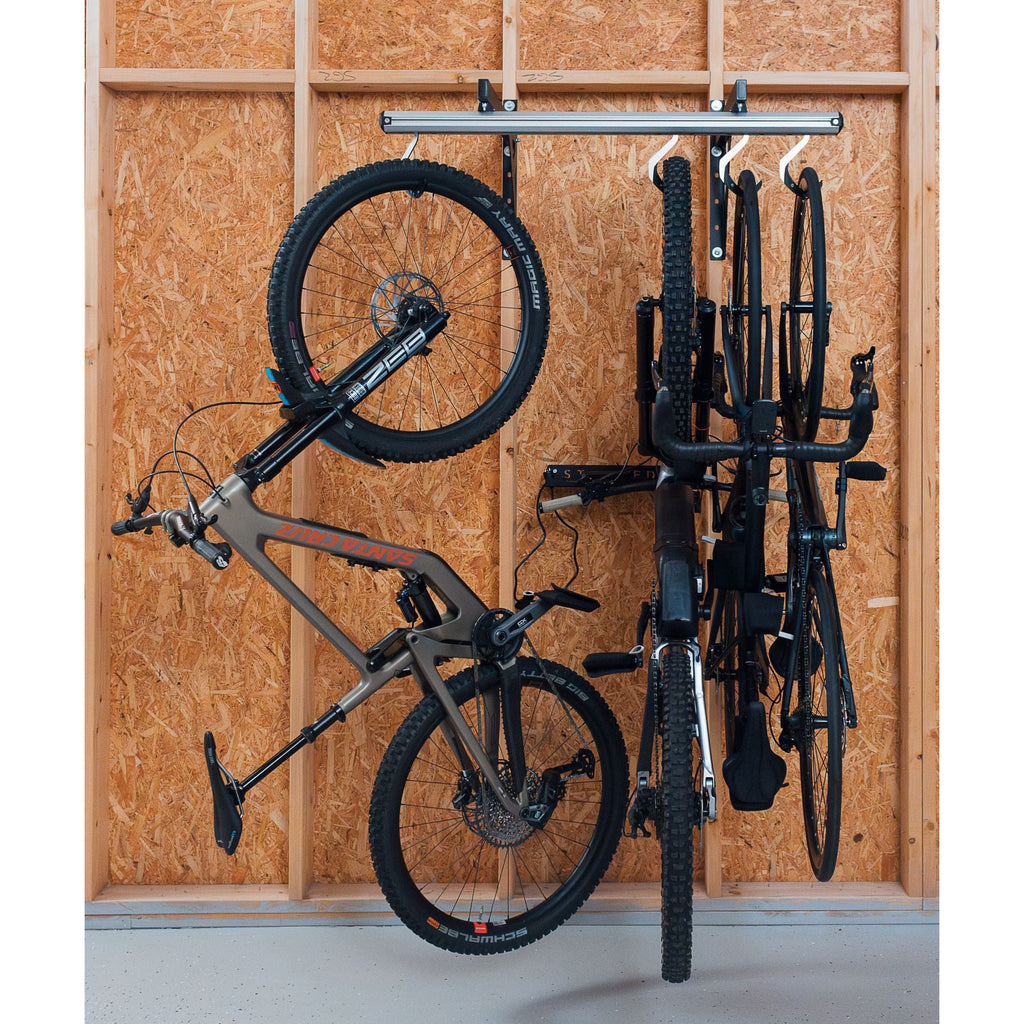 SpaceRail 4-Bike Wall Mounted Bike Rack