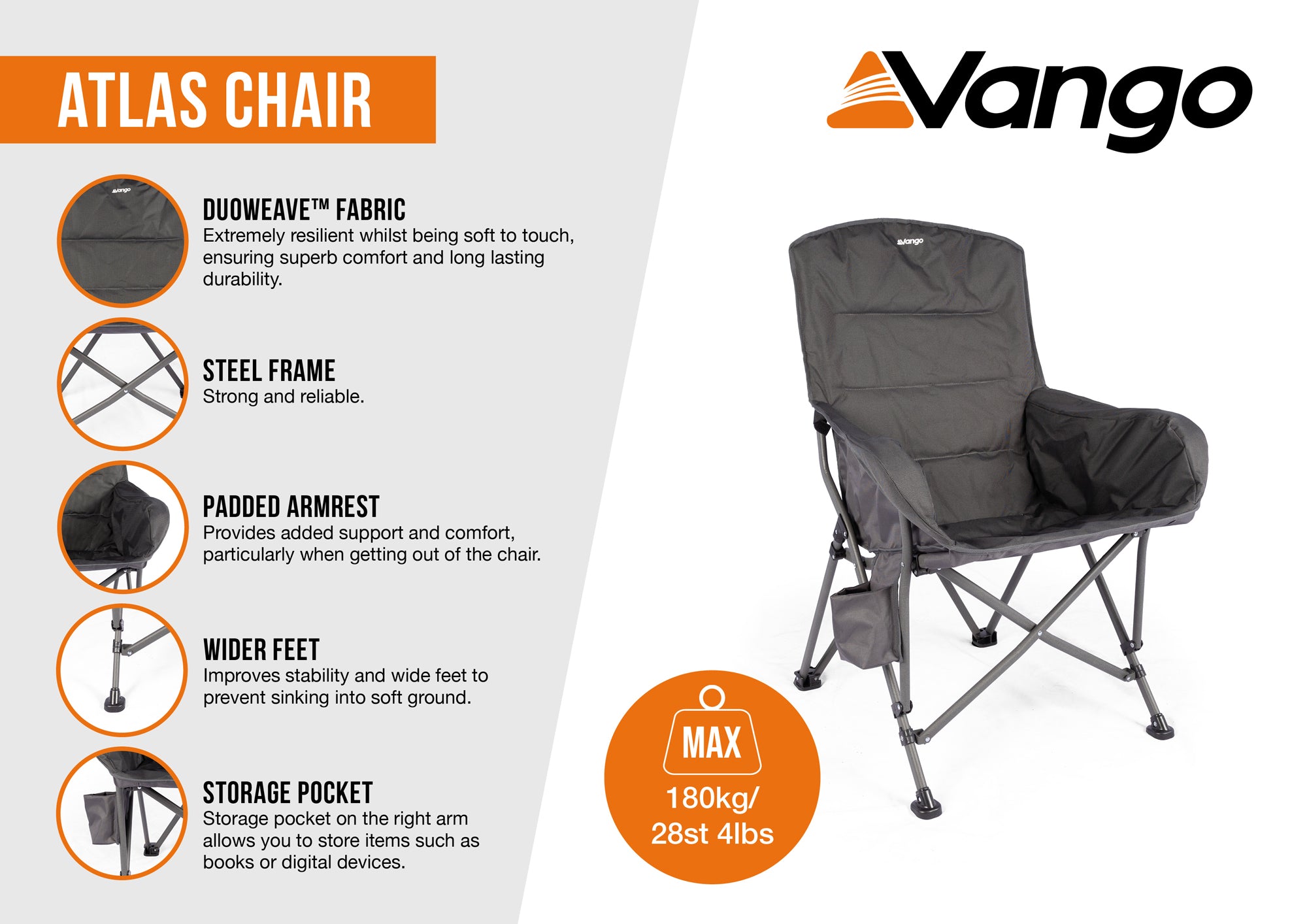 Atlas Chair - Grey