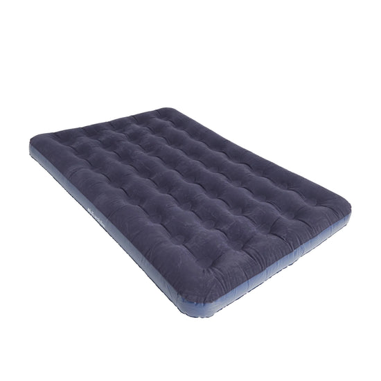 Flocked Double Airbed - Navy