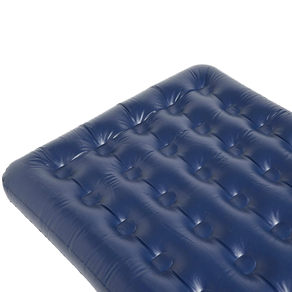 Flocked Double Airbed - Navy