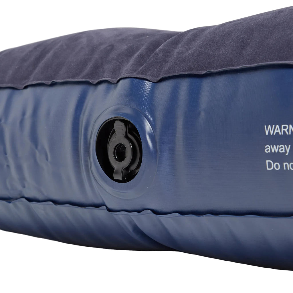 Flocked Double Airbed - Navy