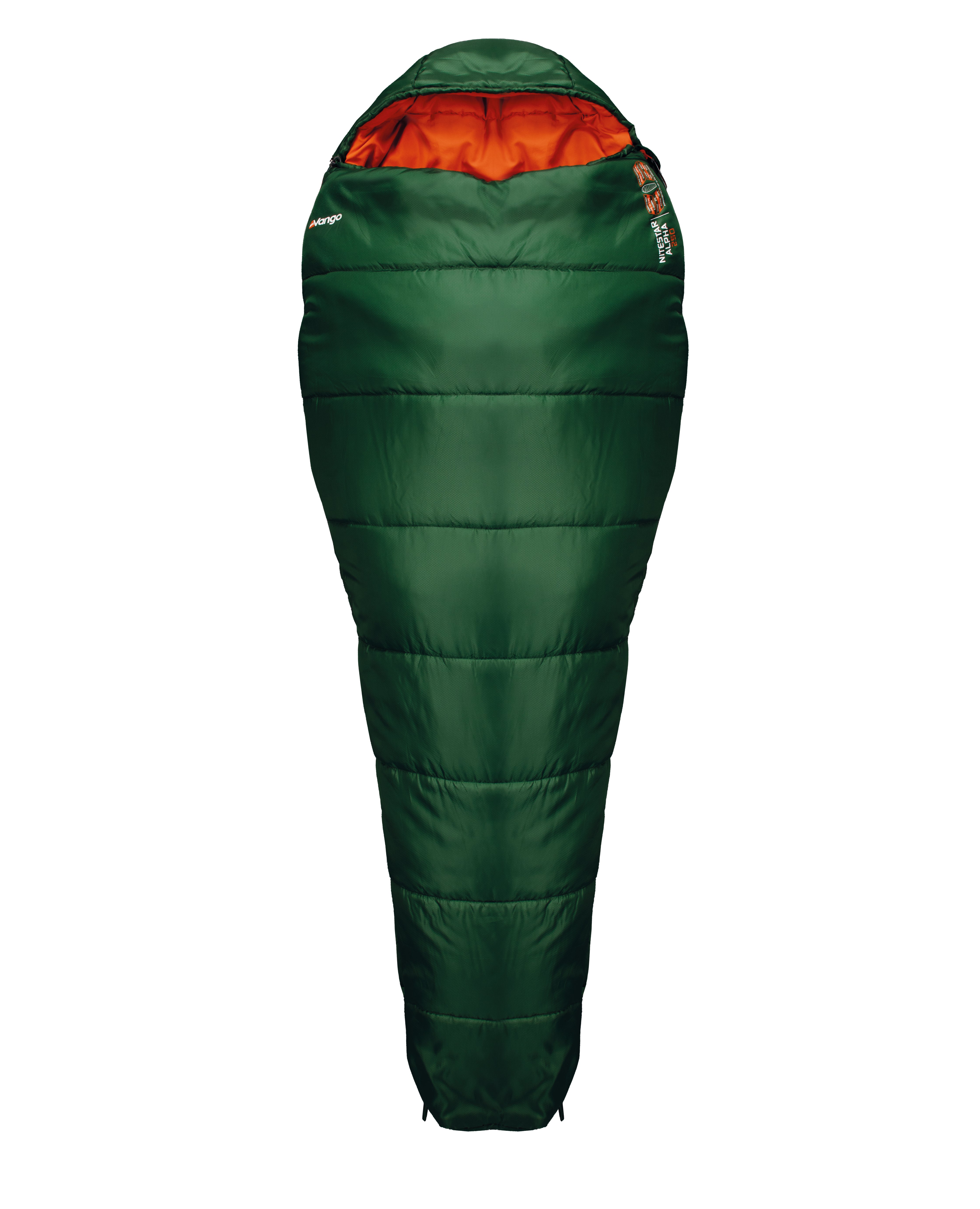 Nitestar Alpha 250 Sleeping Bag - Green