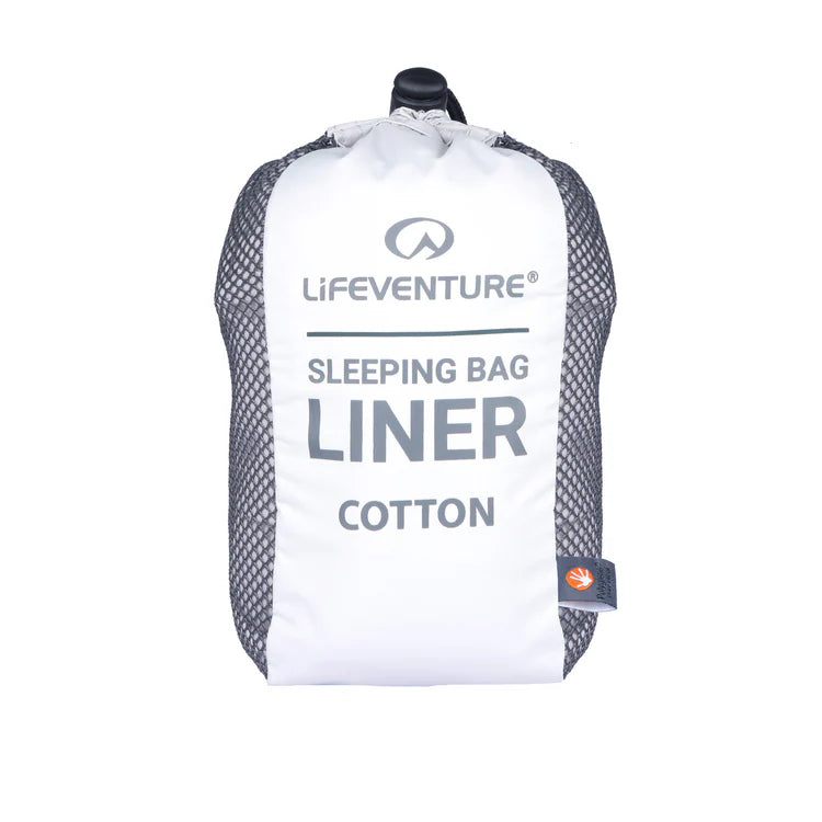 Cotton Mummy Sleeping Bag Liner - Grey