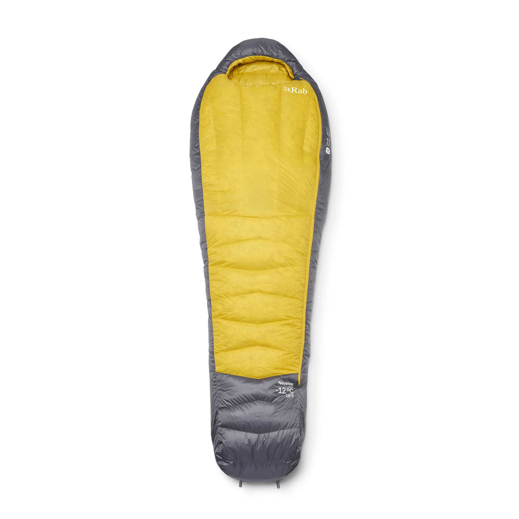 Neutrino -12°C Down Sleeping Bag - Yellow / Grey