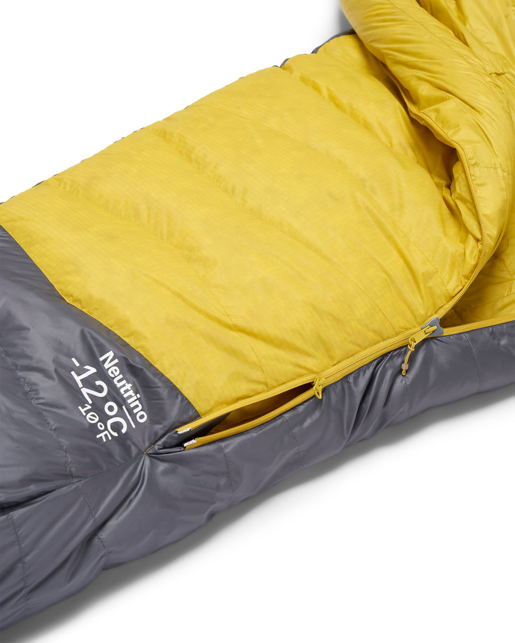 Neutrino -12°C Down Sleeping Bag - Yellow / Grey
