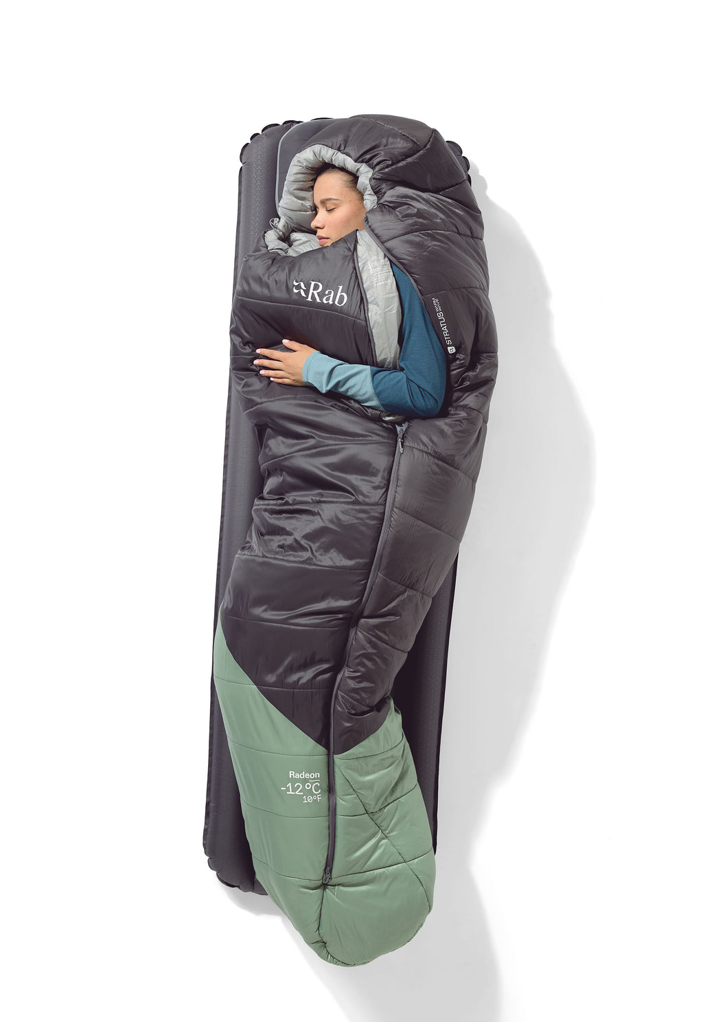Women's Radeon -12°C Sleeping Bag - Green / Grey