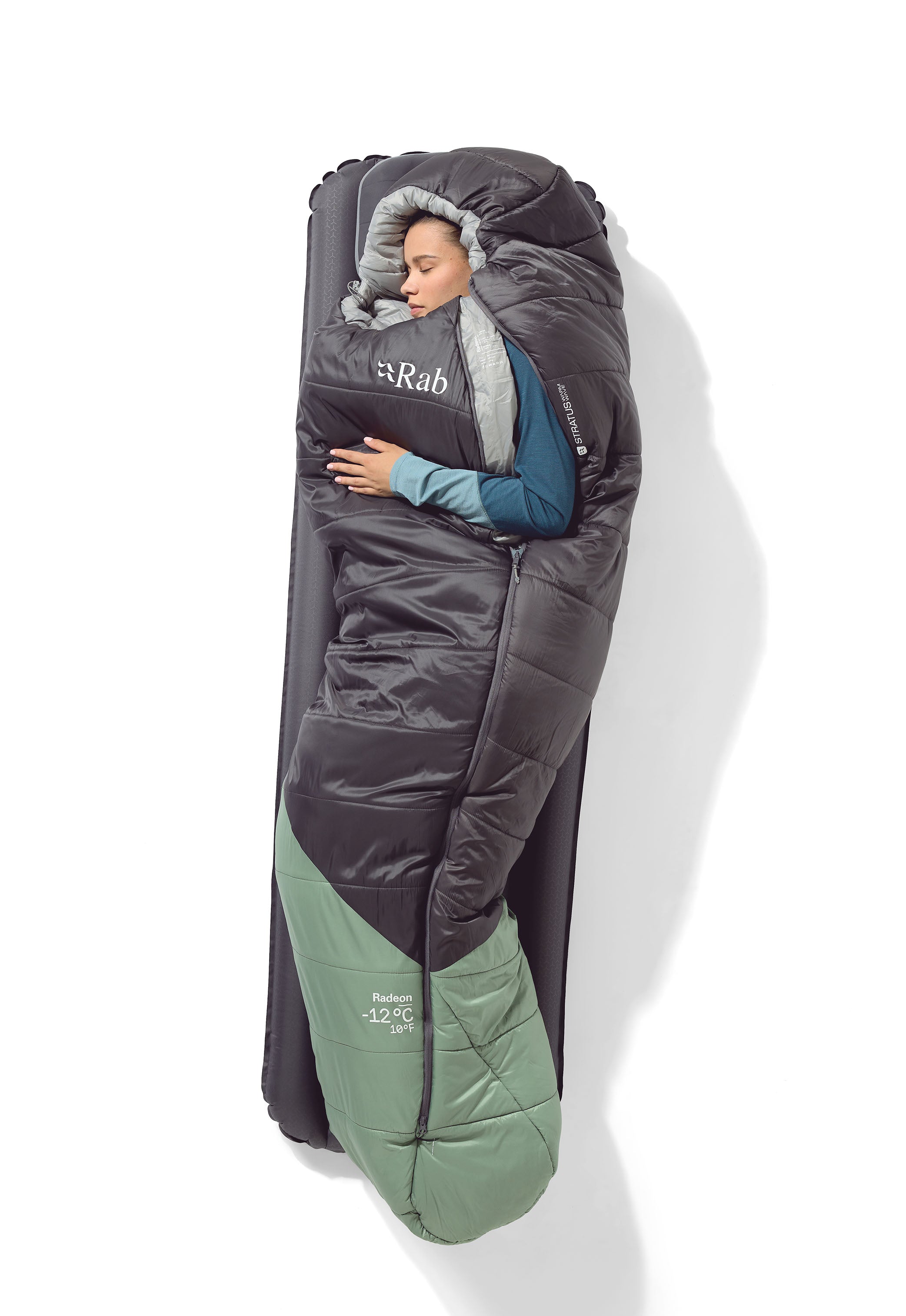 Women's Radeon -12°C Sleeping Bag - Green / Grey