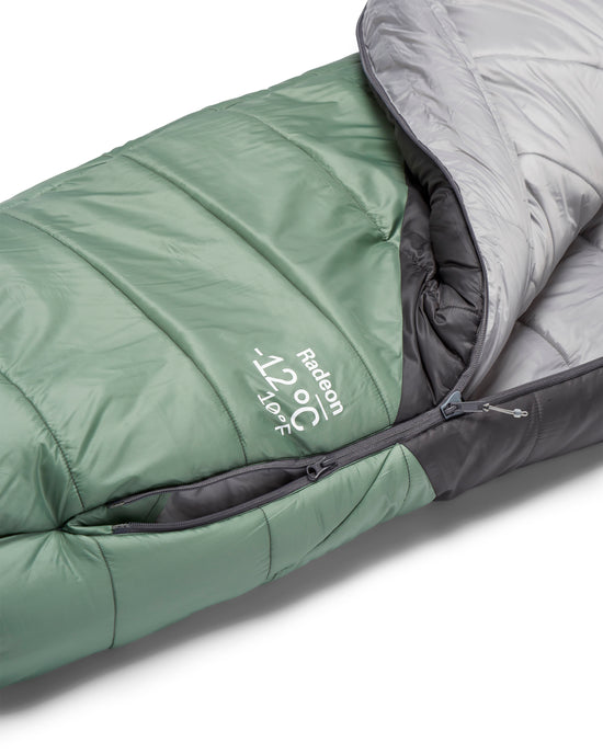 Women's Radeon -12°C Sleeping Bag - Green / Grey