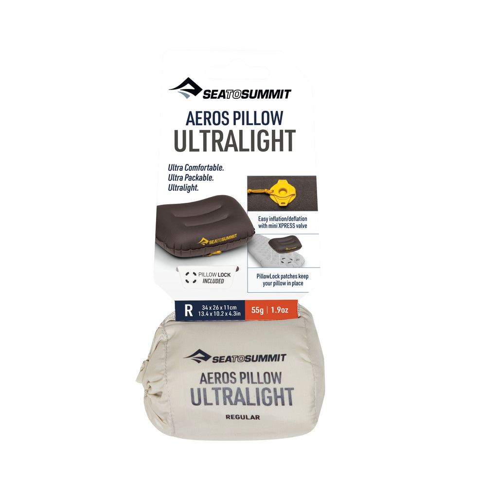 Aeros Ultralight Pillow - Regular - Grey
