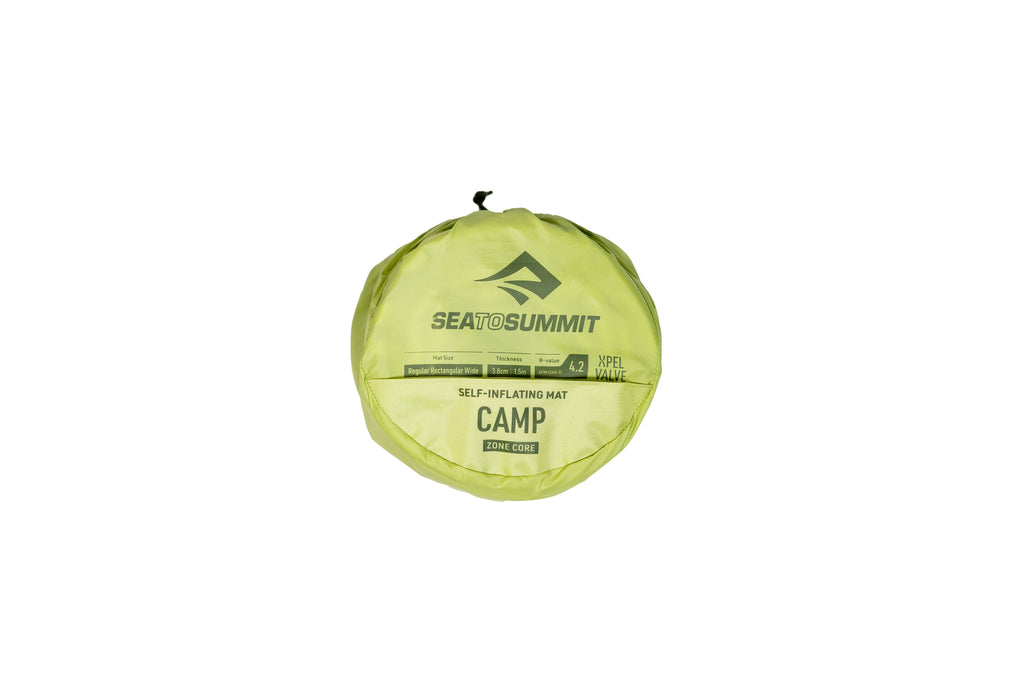 Self Inflating Camp Sleeping Mat Wide - Green