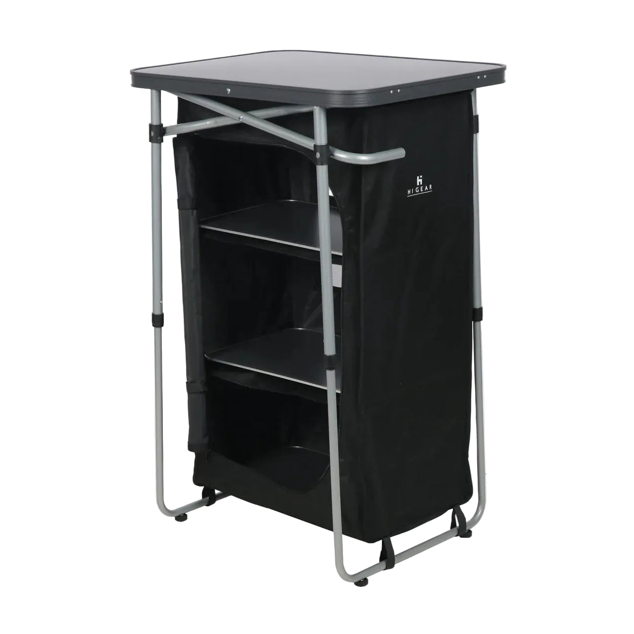 4 Shelf Cupboard - Black