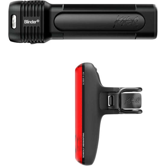Blinder 1400 + R-150 Rear Bike Light Set - Black