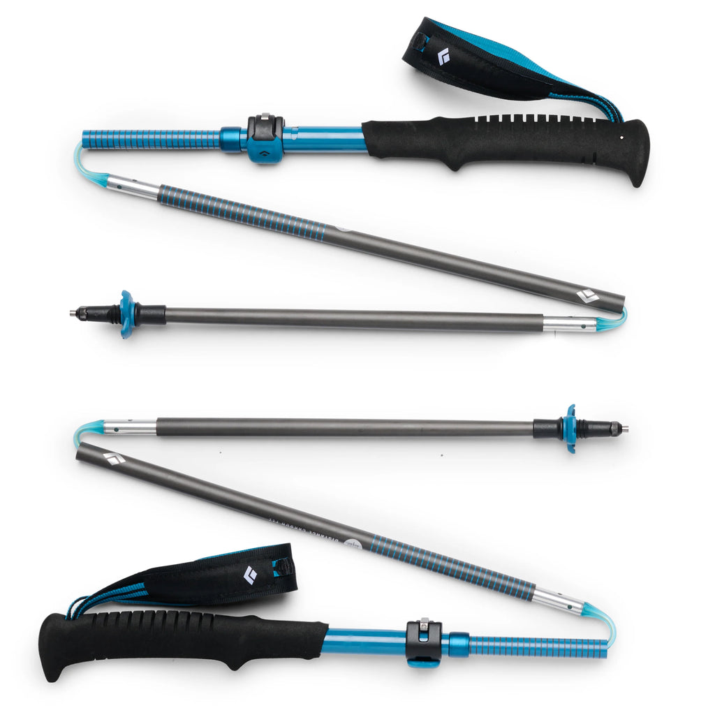 Distance Carbon FLZ Poles - Blue