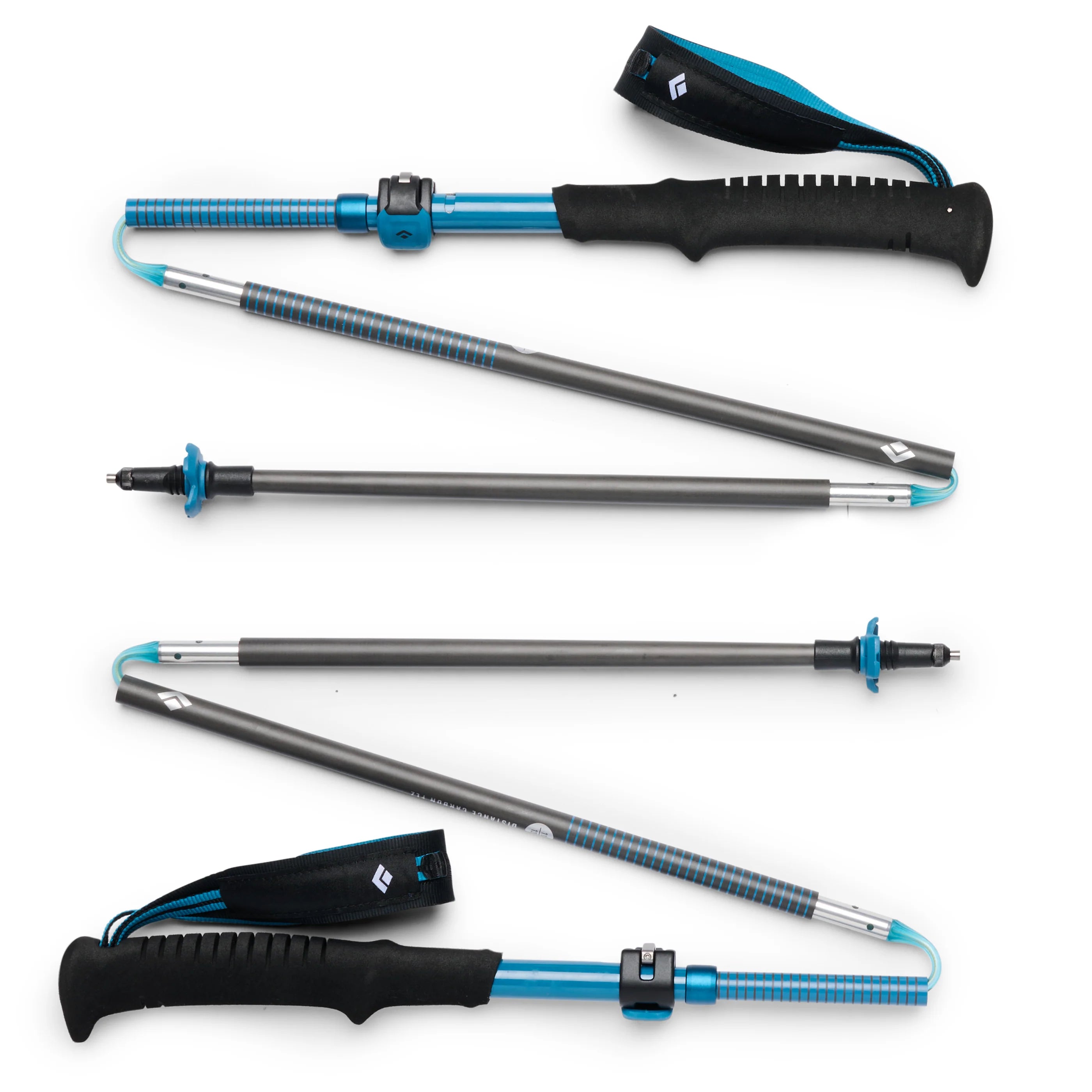 Distance Carbon FLZ Poles - Blue