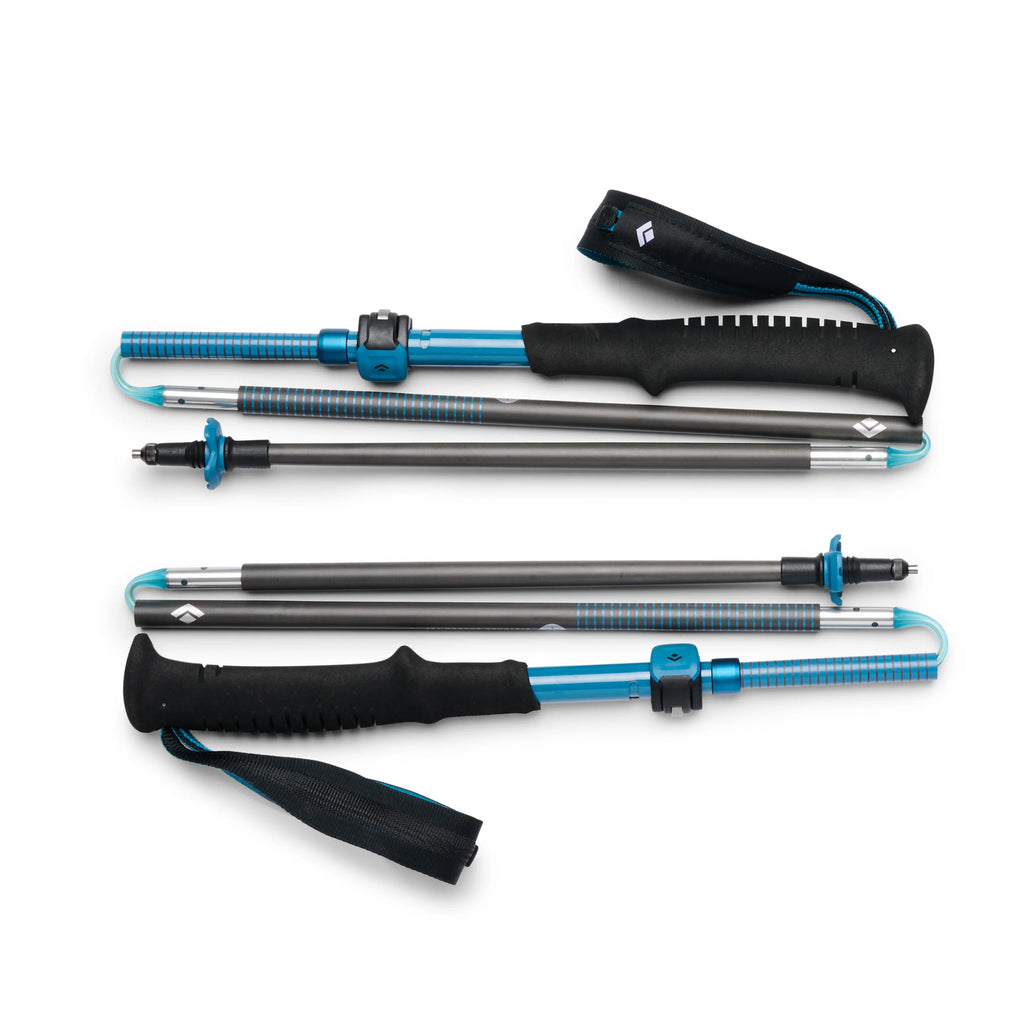 Distance Carbon FLZ Poles - Blue