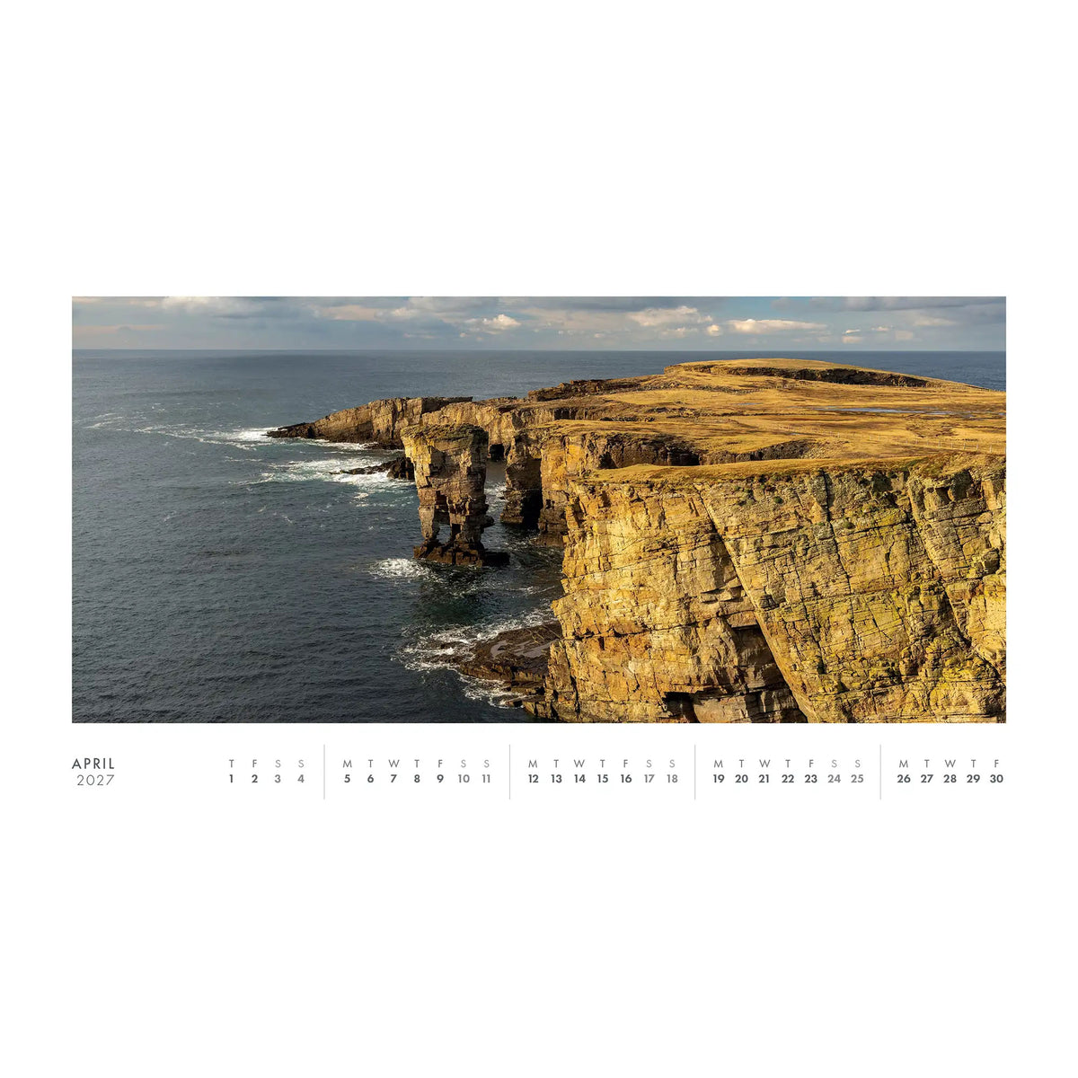 Scotland Desk 2027 Calendar