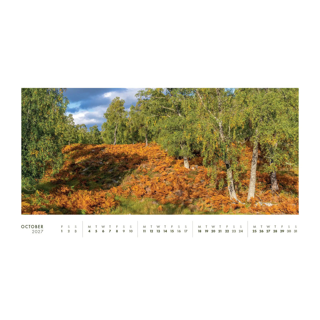 Scotland Desk 2027 Calendar