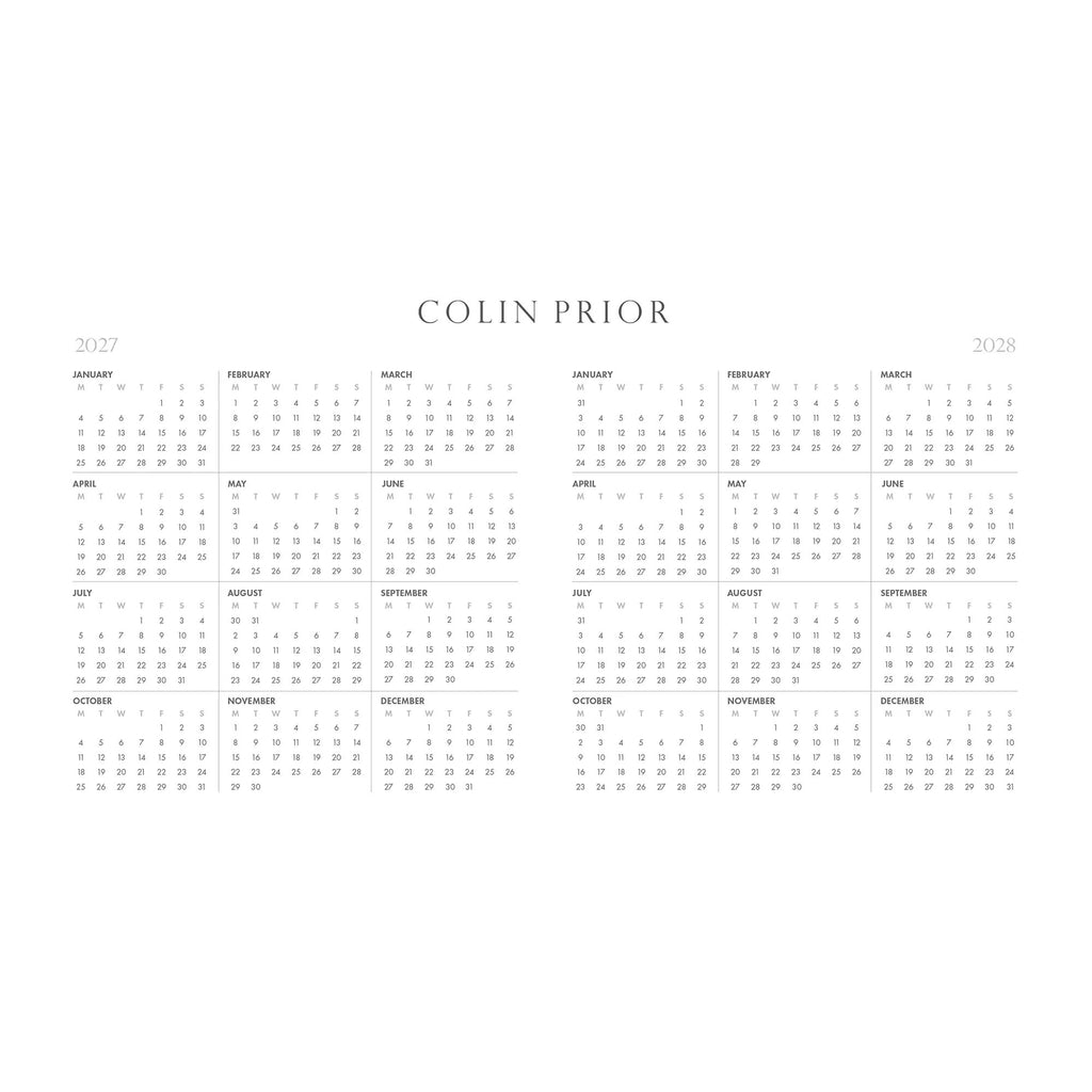 Scotland Desk 2027 Calendar