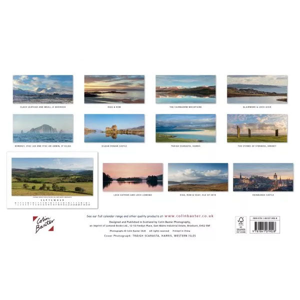 2027 Scotland Panorama Calendar