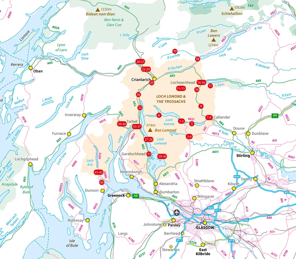 Walking Loch Lomond and the Trossachs: 43 walks, including 21 Munro summits