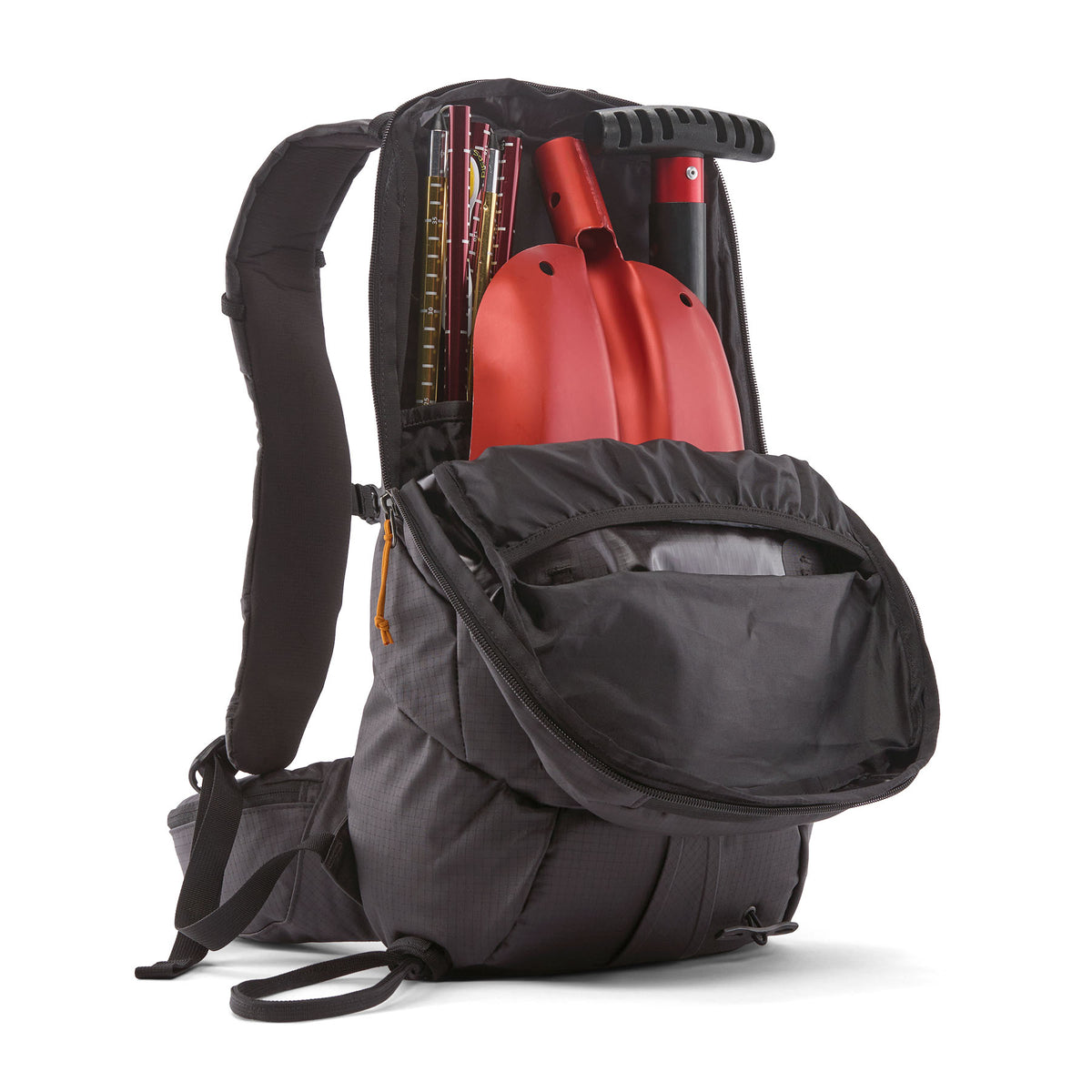 SnowDrifter 20L Ski Backpack - Black / Orange